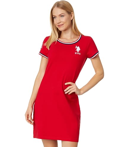 U.S. POLO ASSN. Signature Americana Dress Engine Red SM : Clothing, Shoes & Jewelry