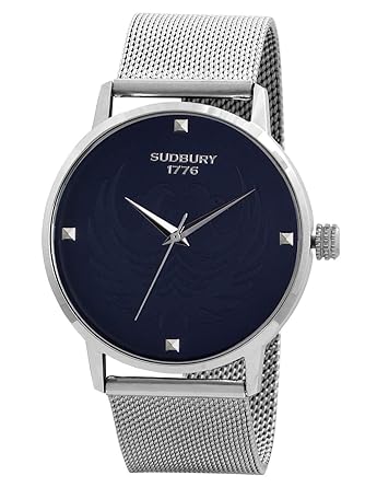 Fawkes Analog Blue Round Dial Mens Watch - SG-27-SLBLU