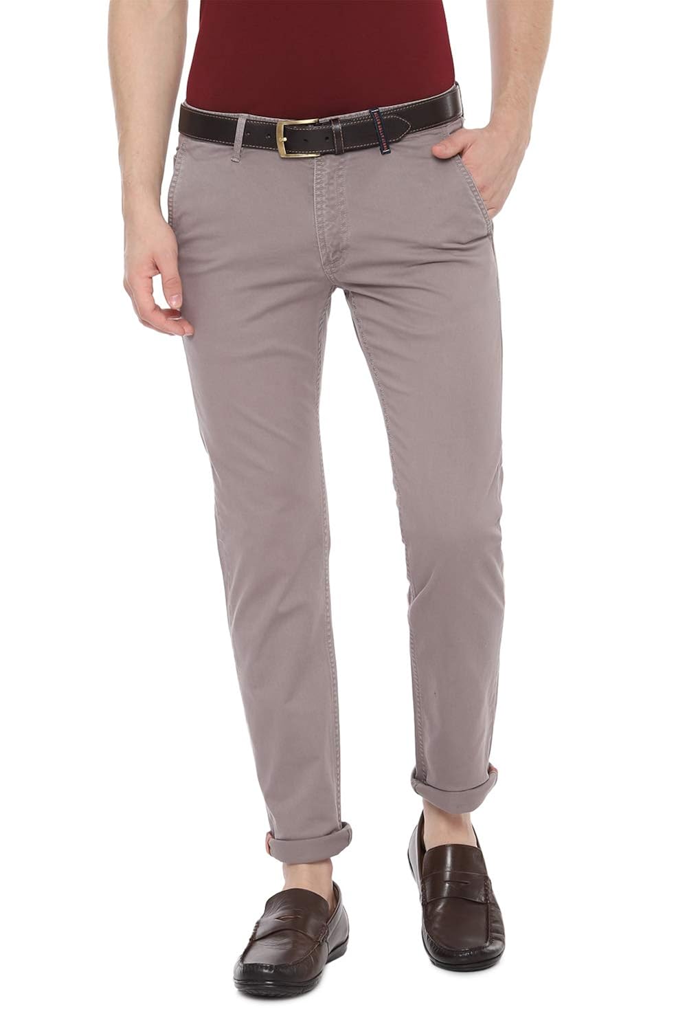 Buy Allen Solly Men's Slim Fit Casual Trousers at Amazon.in