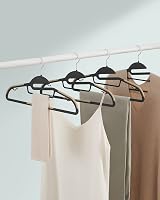 SONGMICS 20 Pcs Plastic Hangers U shaped Opening 0.5 cm Thick 41.5 cm view 2