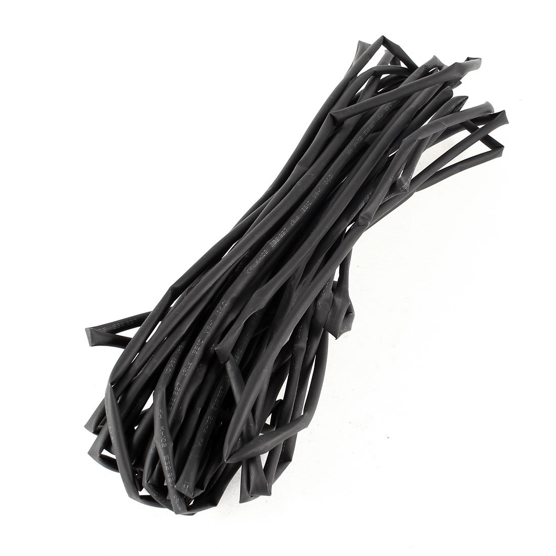 Sourcingmap 10 Meter 4mm Dia Rate 2:1 Heat Shrinkable Shrinking Tube Black