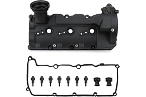 MITZONE Upgrade Left Driver Side Engine Valve Cover Kit Compatible with VW Touareg for Audi A8 A7 A6 Q5 3.0L 2013-2016