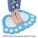 Jian Ya Na Non Slip Bath Toilet Mat Cute Big Feet Bathroom Shower Rugs Shaggy Carpet Absorbent Doormat Floor Mat Living Room Sofa Cushion Foot Pad Rug(19