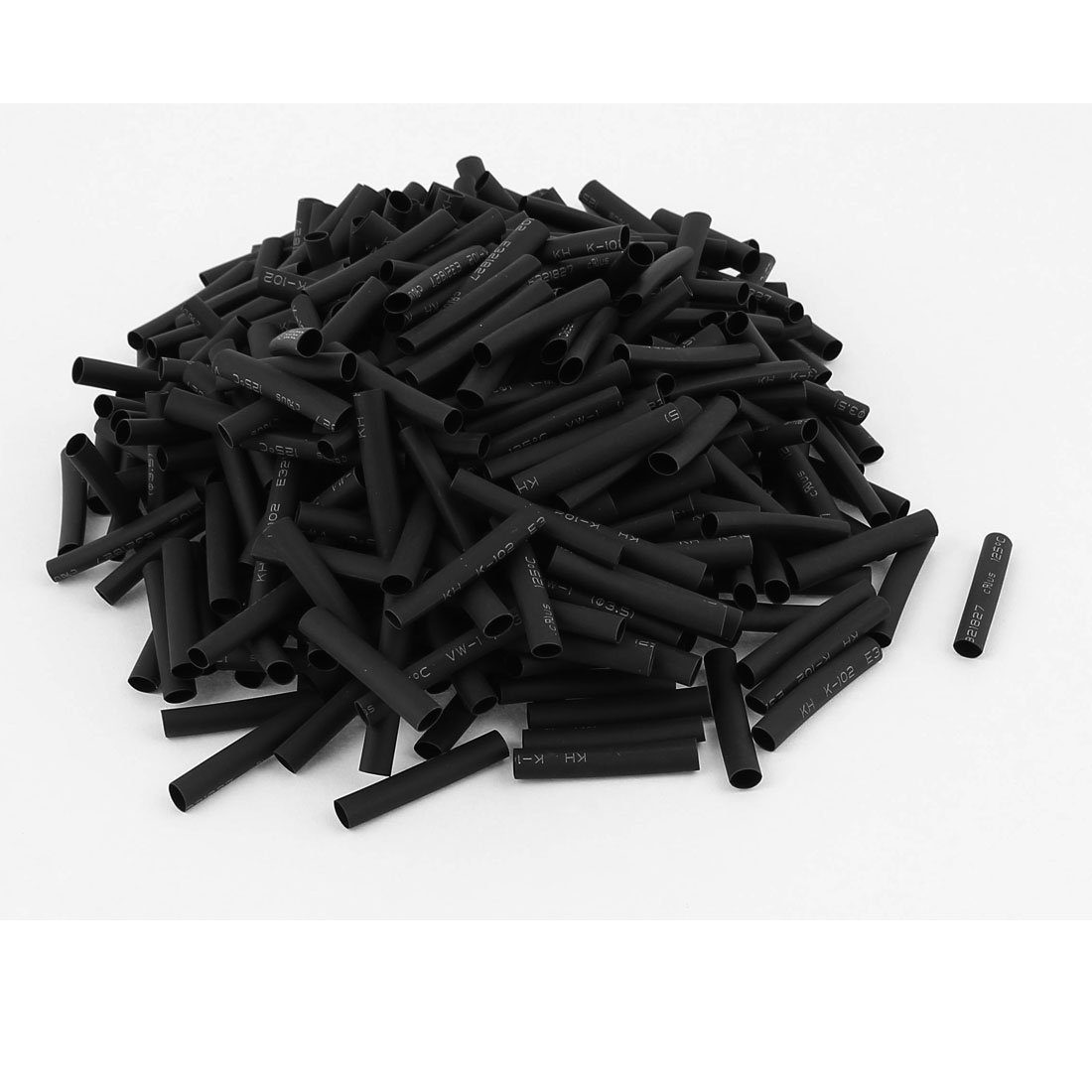 sourcingmap Wire Wrap Sleeve 3.5mm Dia 30mm Long Heat Shrink Tubing 400pcs Black