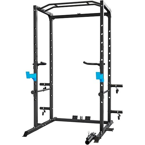 ULTRA FUEGO Power Cage, Multi-Functional Power Rack with J-Hooks, Dip ...