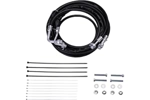 KALANBAY Rear AC Line Set Flexible A/C Barrier Hose Fittings Kit For 2011-2016 Ford Explorer 2013-2019 Ford Flex Lincoln MK Repair Air Conditioner Lines Leaking FE37190