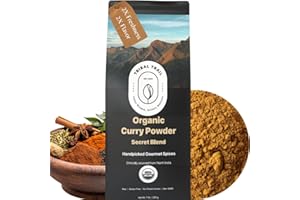 Tribal Trail Organic Curry Powder Indian | 15 Spice Blend | 7.05 oz | USDA Organic & Non-GMO | Recyclable Kraft Bags | Best for Curries, Stews, Meat & Rice Dishes