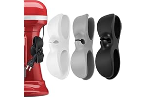 WHALEME Kitchen Appliance Cord Winder 3 Pack,Cord Organizer Cord Holder Cord Wrapper Appliance Cord Organizer Stick On Tidy Wrap Cable Hider for Coffee Maker Mixer Air Fryer and Pressure Cook