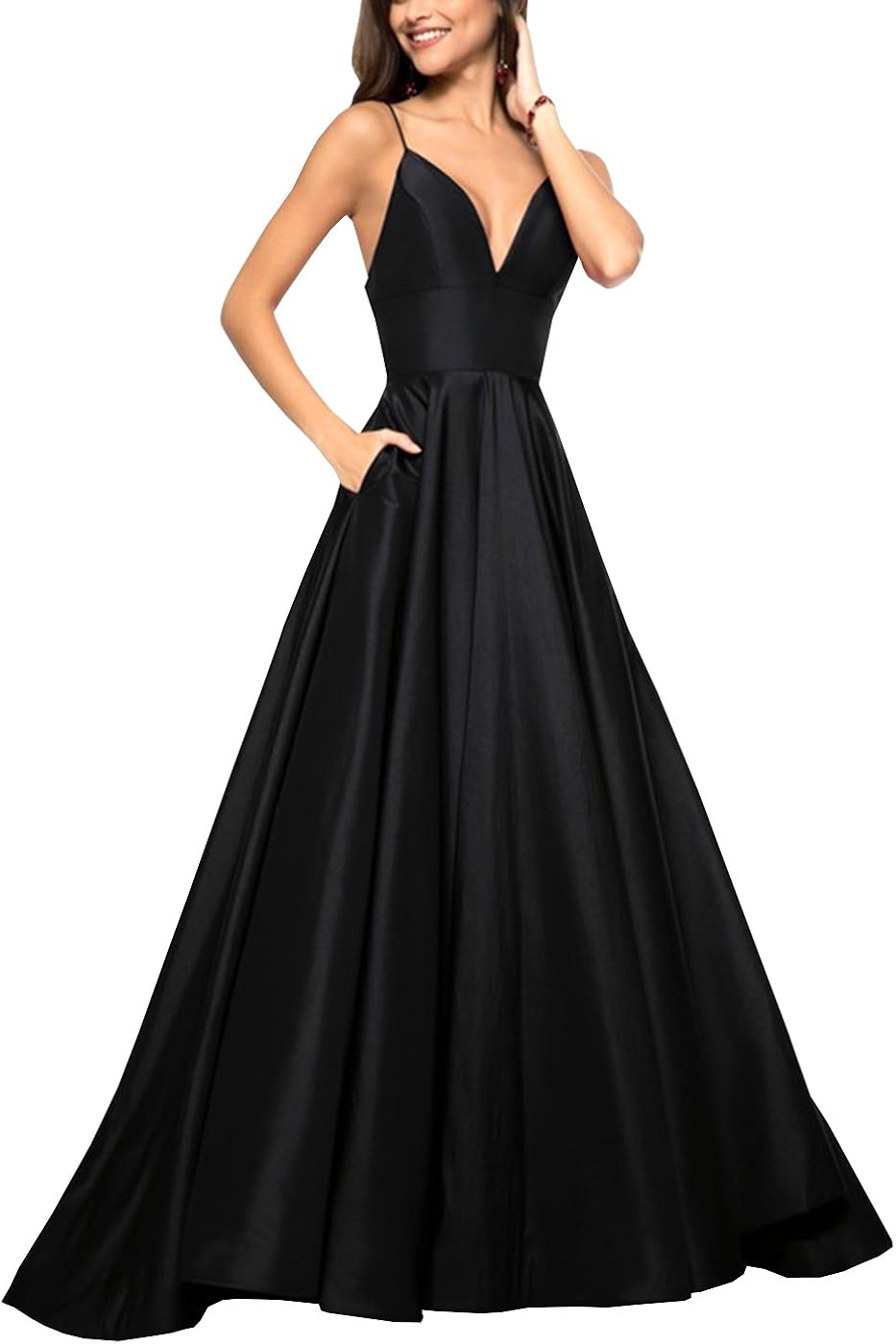 spaghetti strap formal dress