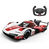 RASTAR 1/14 Licensed Le Mans RC Car Porsche 963 LMDh with DIY Decals, Red | Ideal Gift for 6+, Rich Detail Race Car Model with Openable Doors, Working Lights &amp; 2-Speed Switch for Play &amp; Display, 10380
