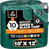 Heavy Duty Poly Tarp 10 Feet x 12 Feet 10 Mil Thick