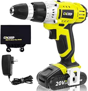 Amazon.com: CACOOP Cordless Drill Driver 20V Power Drill Kit, Electric
