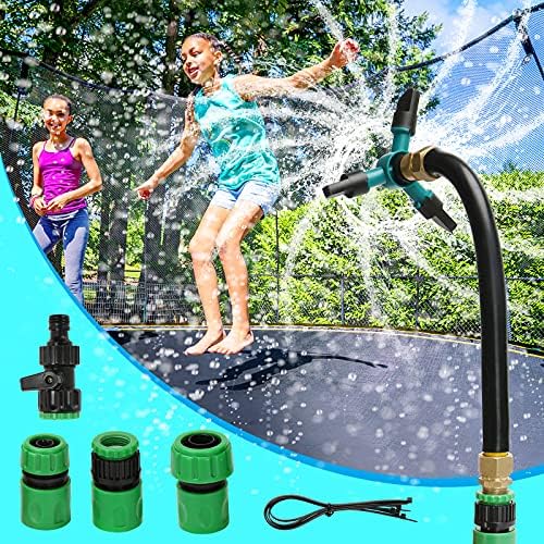 Trampoline Water Sprinkler – 39ft Summer Cooling Sprinkler For Kids, Outdoor Backyard Play, Family Party & Yard Fun
