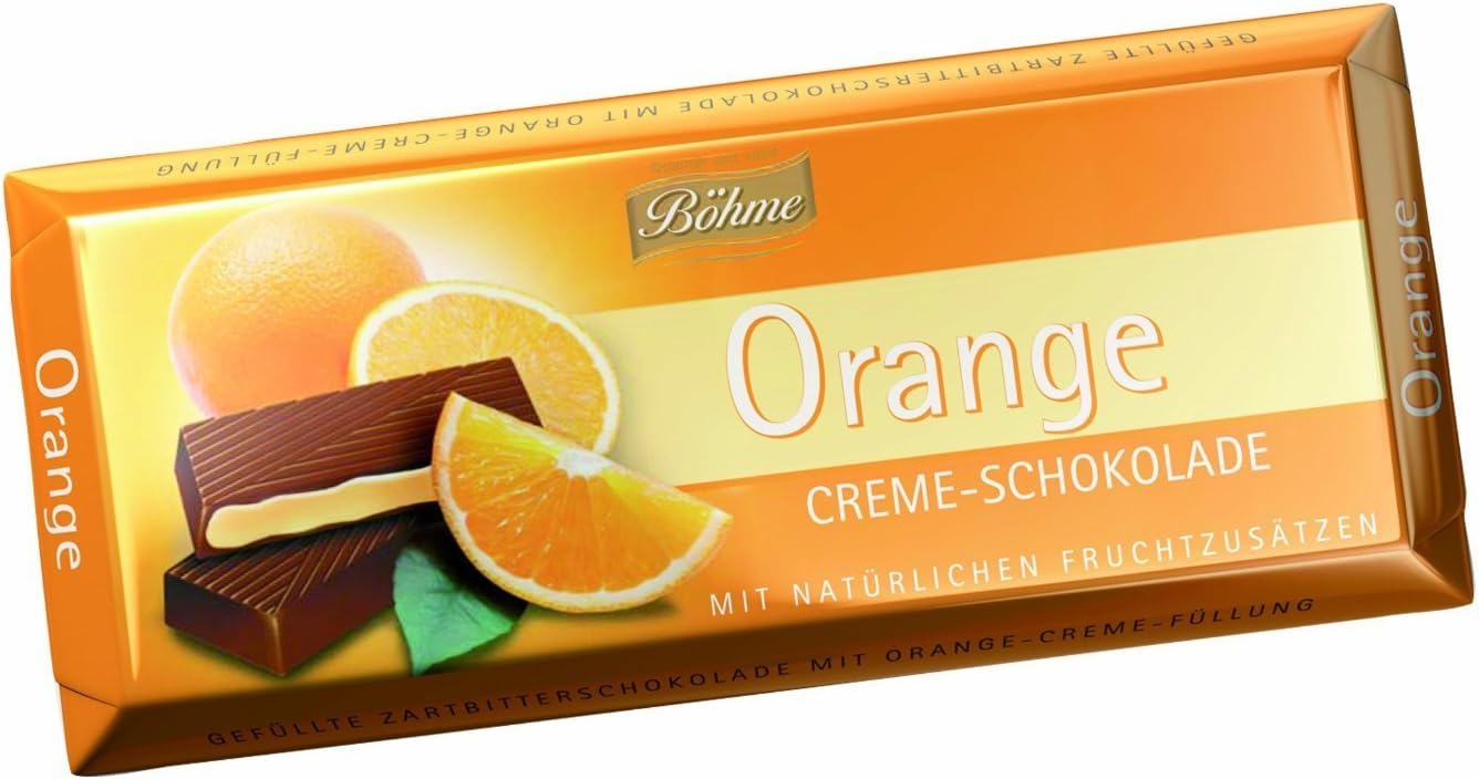 Böhme orange cream chocolate (3 x 100g)