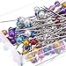 Outus Pearl Head Pins Straight Pins Mixed Colors 100 Pieces, 2 Pack