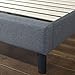 Zinus Anne Upholstered Detail Stitched Scalloped Platform Bed / Mattress Foundation / Easy Assembly / Strong Wood Slat Support, Queen