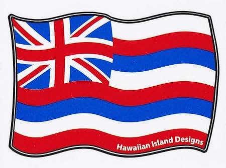 Amazon Co Jp ハワイアン雑貨 ハワイ雑貨 Hid アイランドデザイン ステッカー ハワイ州旗 フラッグ ハワイ お土産 文房具 オフィス用品