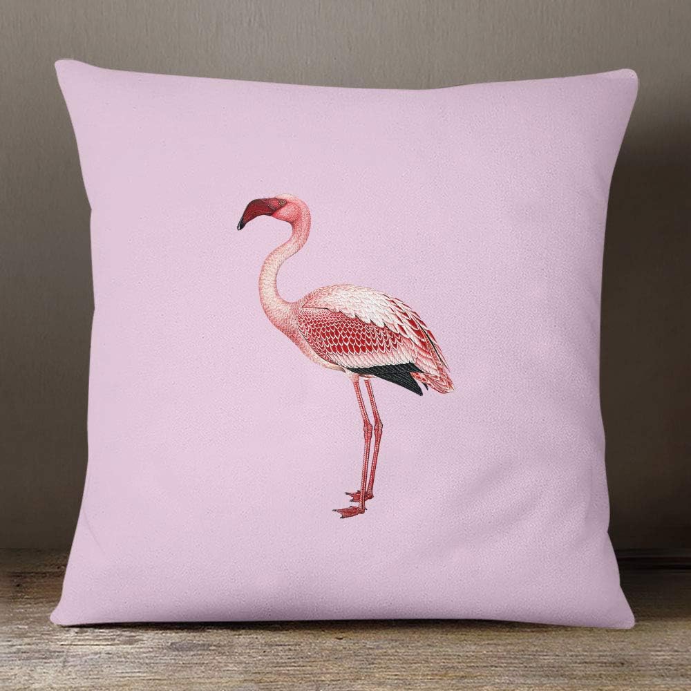 Izabela Peters Outdoor Garden Cushion Waterproof - Blush Pink - Flamingo - Breathable Fabric - Tropical Collection - Designed, Printed & Handmade In The UK - Image 4