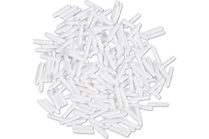 Plfawu 100 PCS Universal Dishwasher Rack Tine Prong Repair End Cover Caps, Flexible Vinyl Extra Long 1 inch Anti-Slip Round Tips, White