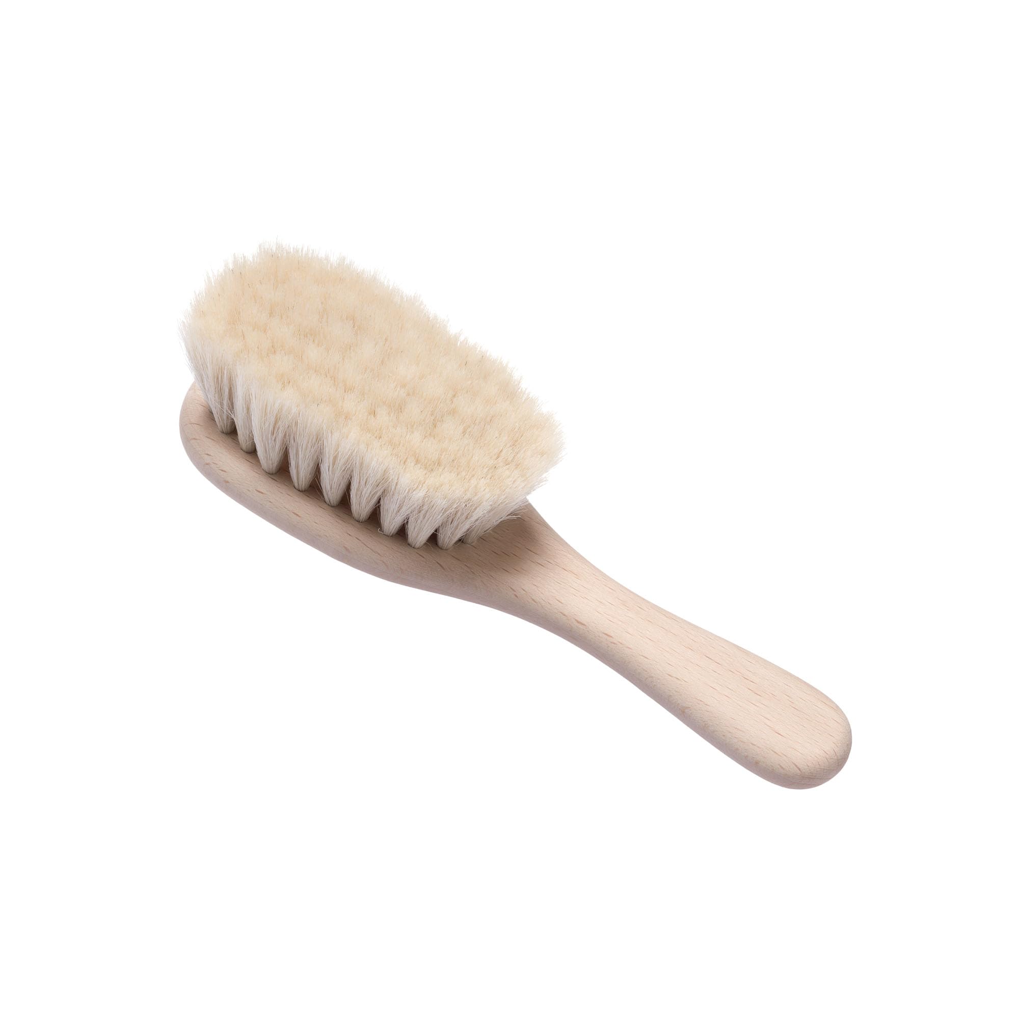Hydréa London Natural Baby Brush – Soft Goat Hair Bristles for Gentle Scalp Care and Sensory Development