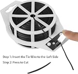 tenn well Garden Wire with Cutter 328 Feet Plant Twist Ties Black view 3