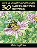 Image de Livre de coloriage pour adulte: 30 pages de coloriages printaniers, Série de livre de coloriage pour adulte par ColoringCraze (Livres de coloriage ..
