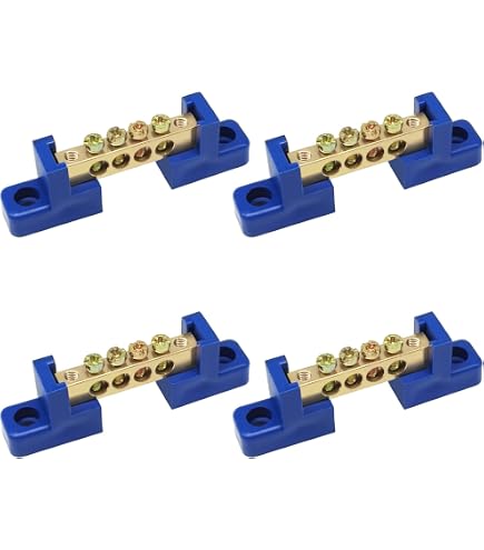 Uxcell 5 Pcs 8mm Bolt Copper Cable Lugs – 50mm² Wiring Terminal Connectors