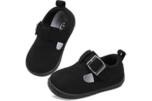 JOINFREE Toddler Shoes Girls Boys Lightweight Dress Shoes Wide Barefoot Flats Fashion School Shoe Kids Fall Walking Sneakers
