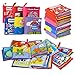 FunsLane Baby Bath Books, Soft Cloth Books for Babies First Year Gift, Activity Fabric Non-Toxic Crinkle Books, Infants Boys and Girls Early Educational Learning Toys, Baby Shower