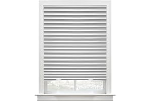 TOURI 6 Packs Cordless Light Fully Blocking Pleated Shade Blinds Light Filtering 36 in x 72 in Easy to Cut and Install, White