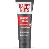 HAPPY NUTS Comfort Cream Deodorant For Men: Anti-Chafing Sweat Defense, Odor Control, Aluminum-Free, Travel Essential, Mens Deodorant &amp; Hygiene Products for Men's Private Parts 3.4 Fl Oz - Big Wood