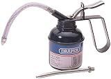 Draper Force Feed Oil Can 200ml Flexible Rigid Spouts 21717 Black