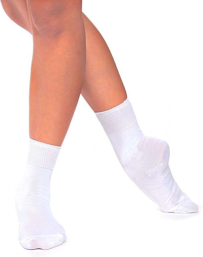 Mytoptrendz® Adult Ankle Dance Ballet Socks White 47 UK Size Amazon
