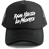 Real Hasta La Muerte - Trucker Mesh Snapback Adjustable Hat Black