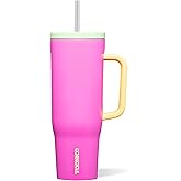 Corkcicle Cruiser Insulated Tumbler - Keeps Drinks Cold 20 Hours - Triple-Insulated Stainless Steel - Spill-Proof Lid - Summe