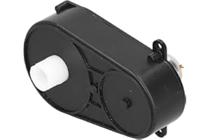 SHANRYA 12V Motor Gear Box, High Speed Steering Gearbox Replacement Wear Resistant Easy Installation with Nylon Coupling for Electric Toy Car for Power Wheels(Type A (12V6600RPM))