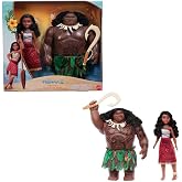 Mattel Disney Moana 2 Moana &amp; Maui Fashion Dolls Set of 2 | 2 Posable Dolls in Removable Signature Outfits with 4 Accessories Including Fishhook, Inspired by Disney Moana 2