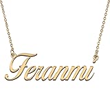 HUAN XUN Customized Custom Simple Any Name Necklace