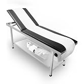 JJFFTAO Adjustable Exam Table，Doctor Bed with Folding Legs is Stable and Durable，Folding Medical Exam Table Holds 500 lbs for Clinical Examination 、Massage 、Spa Beds、Beauty