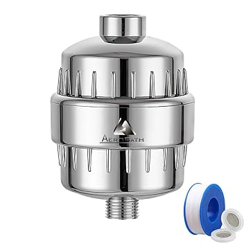 Aerobath Hochleistungs Universal Duschfilter Shower Filter, Wasserfilter Dusche mit neuer hocheffizienter Calciumsulfit-Dechl