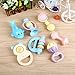 Peradix Rattle Baby Rattle Toy Set，Rattle'n Rock Newborn Toys Hand Bell Kit(Light Colors)