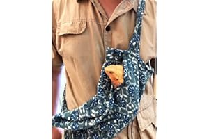 Adjustable Bearded Dragons Sling Carrier for Lizards and Small Reptile Pets (Light Blue)