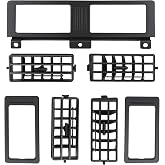 Dashboard Heater Air Vent Grille Set Fit For Nissan Vehicle 86-97 D21 | Compatible With Nissan Vehicle 1986-1997 D21 Hardbody Pickup Navara, Fixes Broken Vents &amp; Restores Cabin Airflow Control