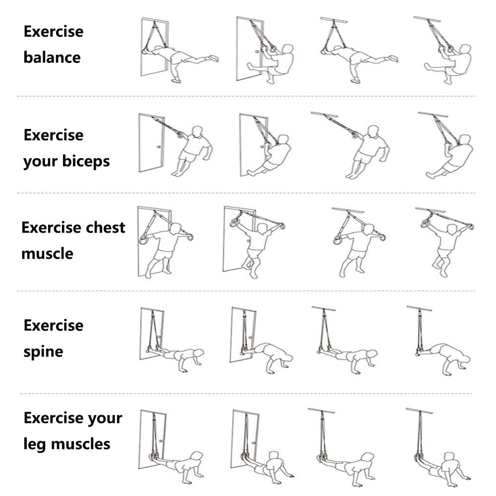 Lychee Schlingentrainer Set Sling Trainer Mit Befestigung Und