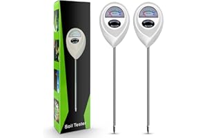 Abnaok 2PCS Soil Moisture Meter for House Plants Plant Moisture Meter with Cleaning Cloth Moisture Meter for Gardening, Farming, Indoor and Outdoor Plants