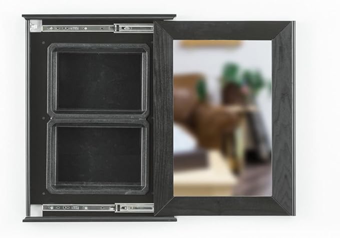 Espejo de pared de almacenamiento 30 "oculta con compartimento Pistola