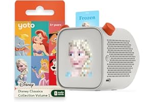 Yoto Player (3rd Gen.) + Disney Classics Bundle – Kids Bluetooth Audio Speaker, All-in-1 Screen-Free Device Plays Stories Music Podcasts Radio White Noise Thermometer Nightlight Ok-to-wake Alarm Clock