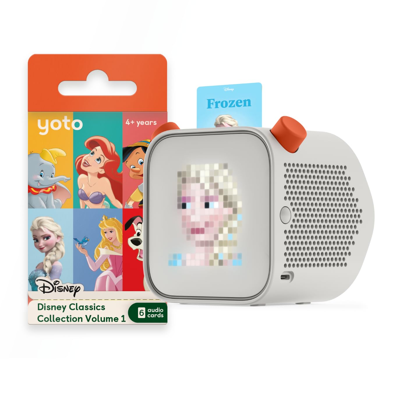 Yoto Player (3rd Gen.) + Disney Classics Bundle – Bluetooth Audio Speaker, All-in-1 Screen-Free Device Plays Stories Music Podcasts Radio White Noise Thermometer Ok-to-wake Alarm Clock, (HBP3UK02445)