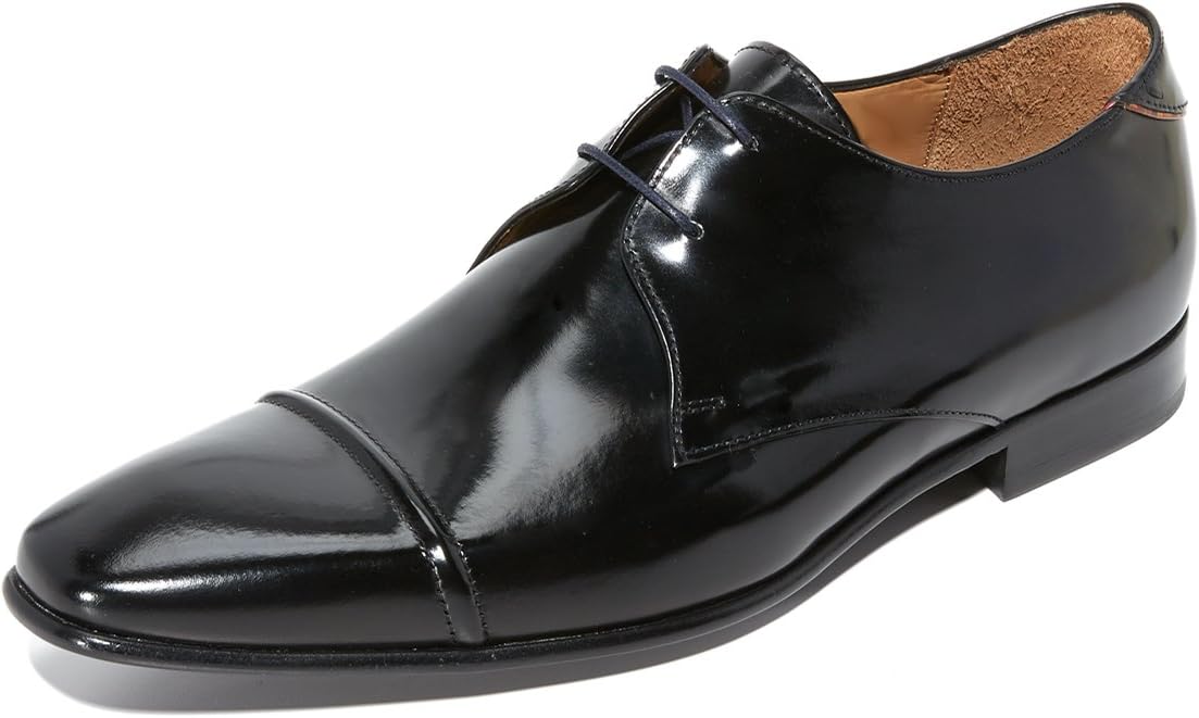 PS by Paul Smith Men's Robin High Shine Cap Toe Lace Up Shoes
