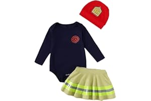 HAPPIDOO Baby Girl Halloween Costume Outfit Fireman Costume Clothes Firefighter Skirt Set